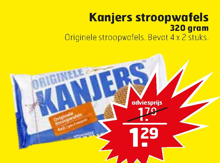 Kanjers   stroopwafels folder aanbieding bij  Trekpleister - details