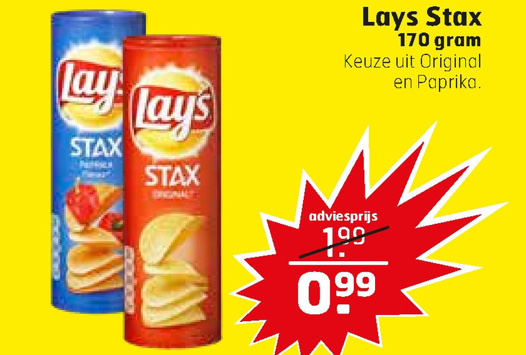 Lays chips folder aanbieding bij Trekpleister details
