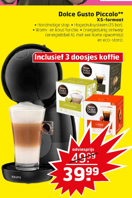 Krups   dolce gusto apparaat folder aanbieding bij  Trekpleister - details