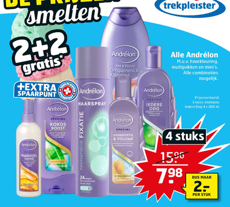 Andrelon   shampoo, droogshampoo folder aanbieding bij  Trekpleister - details