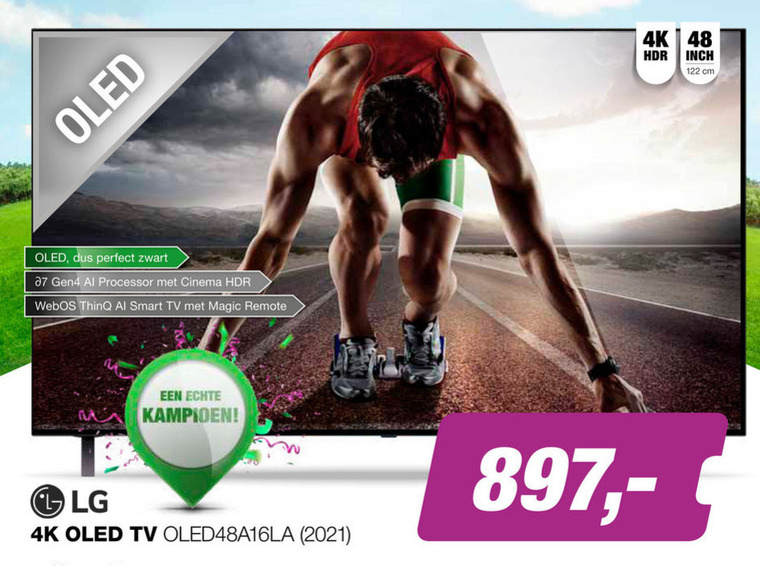 LG   4k ultrahd televisies, oled televisie folder aanbieding bij  EP Electronic Partner - details