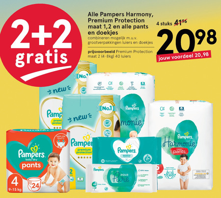 Pampers   billendoekjes, luierbroekjes folder aanbieding bij  Etos - details