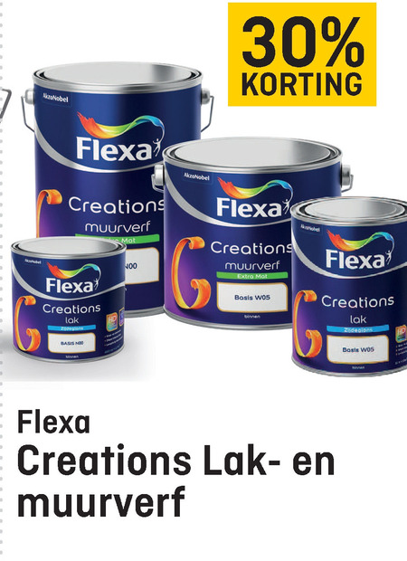 Flexa   lak, muurverf folder aanbieding bij  Hubo - details