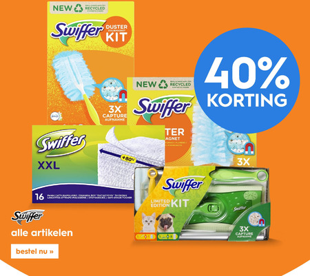 Swiffer   vloerwisdoekjes, vloerwisser folder aanbieding bij  Blokker - details