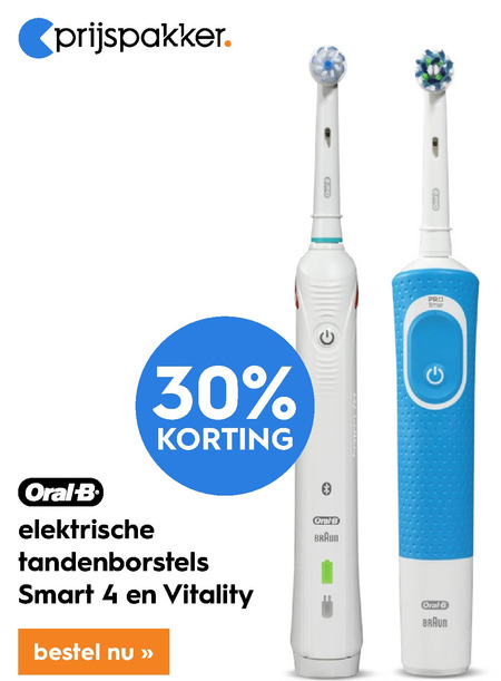 Braun Oral-B   electrische tandenborstel folder aanbieding bij  Blokker - details