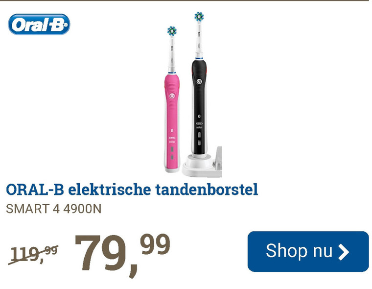 Braun Oral-B   electrische tandenborstel folder aanbieding bij  BCC - details