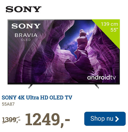 Sony   4k ultrahd televisies, oled televisie folder aanbieding bij  BCC - details