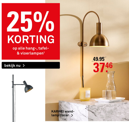 Alle merken   tafellamp, hanglamp folder aanbieding bij  Karwei - details