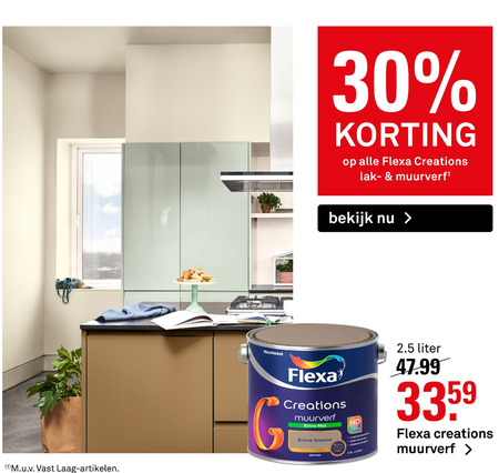 Flexa   lak, muurverf folder aanbieding bij  Karwei - details