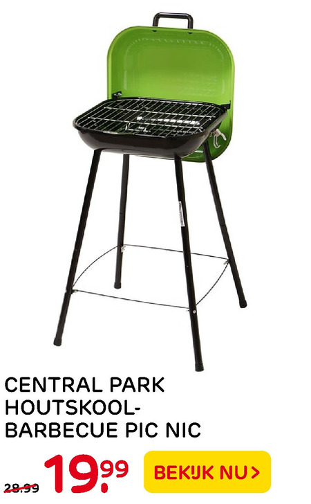 Central Park   houtskool barbecue folder aanbieding bij  Praxis - details