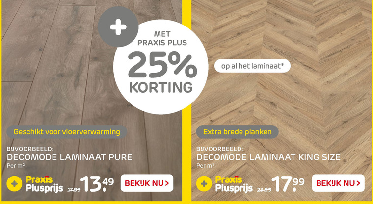 Decomode   laminaat folder aanbieding bij  Praxis - details