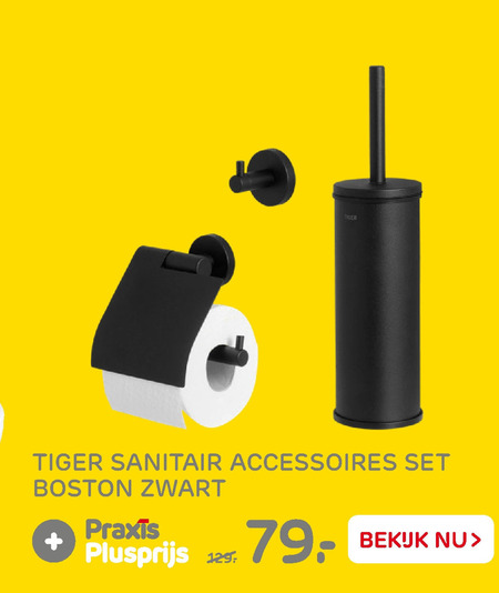 Tiger   toiletborstel, badkamer accessoire folder aanbieding bij  Praxis - details