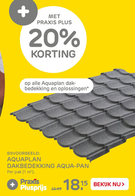 Aquaplan   dakbedekking folder aanbieding bij  Praxis - details