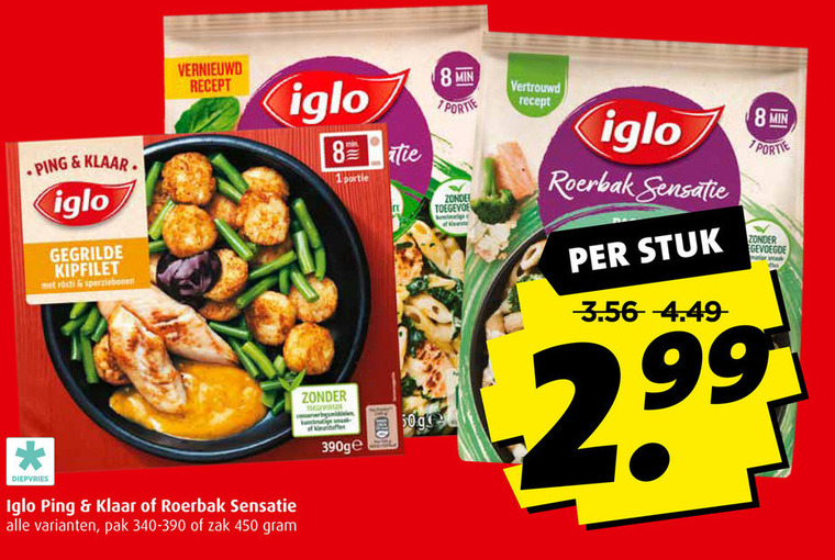 Iglo   diepvriesmaaltijd folder aanbieding bij  Boni - details