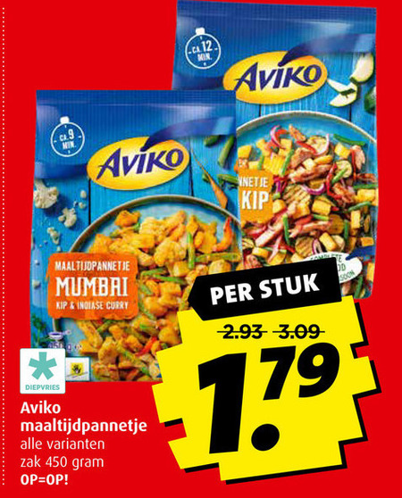 Aviko   diepvriesmaaltijd folder aanbieding bij  Boni - details