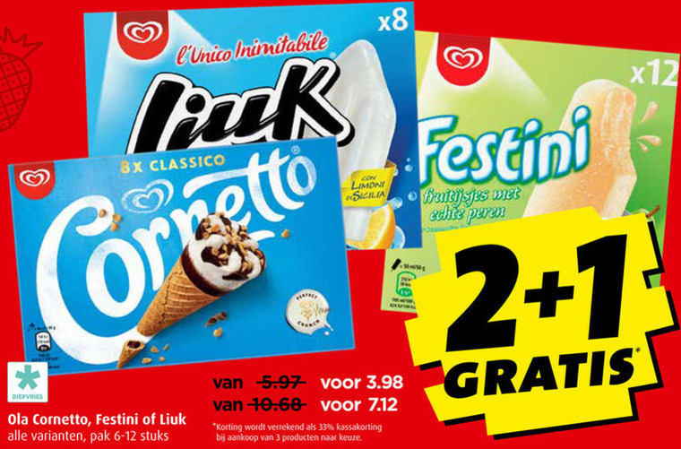 Ola   waterijs, ijslollies folder aanbieding bij  Boni - details