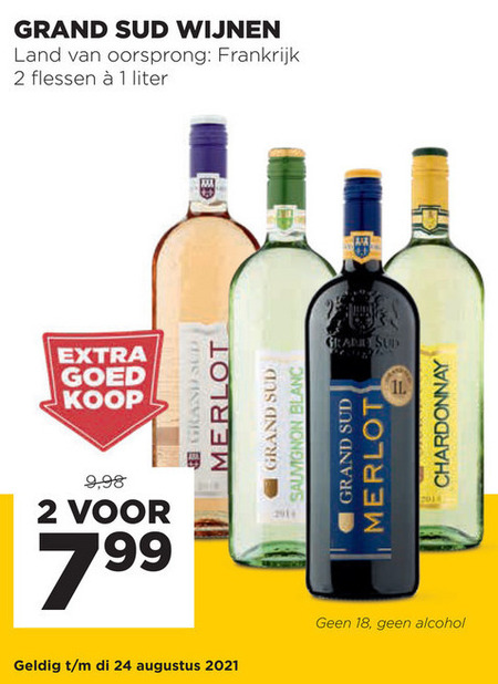 Grand Sud   rose, rode wijn folder aanbieding bij  Jumbo - details