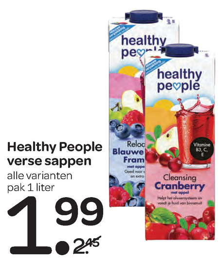 Healthy People   vruchtensap folder aanbieding bij  Spar - details