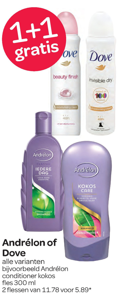 Dove   shampoo, conditioner folder aanbieding bij  Spar - details