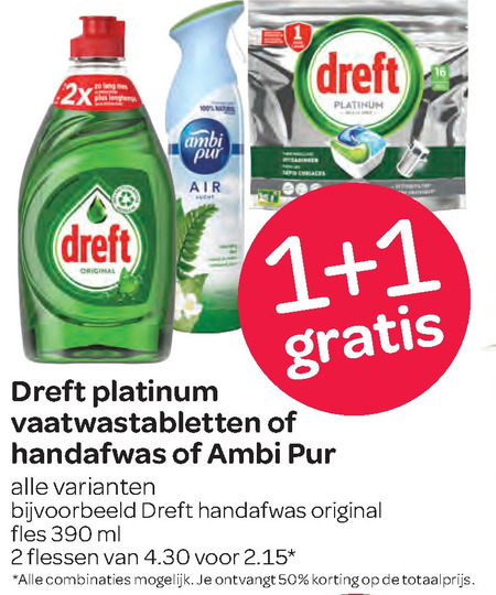 Ambi Pur   vaatwasmiddel, afwasmiddel folder aanbieding bij  Spar - details