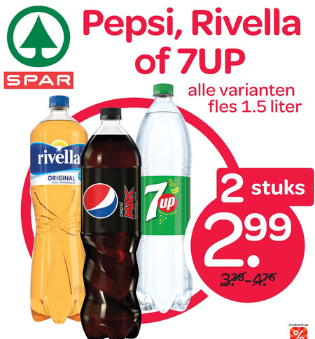 Rivella   cola, frisdrank folder aanbieding bij  Spar - details