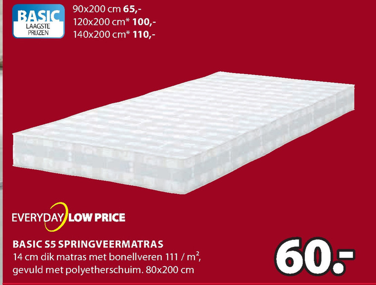 Dreamzone   matras folder aanbieding bij  Jysk - details