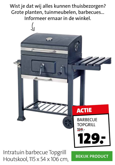 Intratuin Huismerk   houtskool barbecue folder aanbieding bij  Intratuin - details