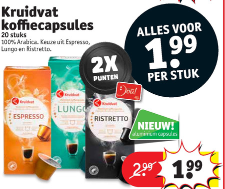 Kruidvat Huismerk   koffiecups folder aanbieding bij  Kruidvat - details