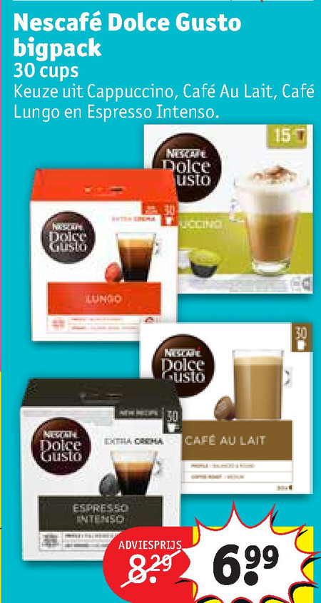 Nescafe   dolce gusto capsules folder aanbieding bij  Kruidvat - details