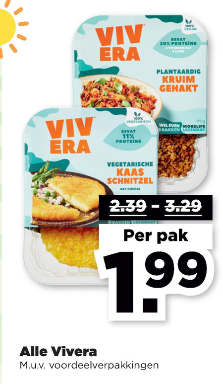 Vivera   vegetarisch folder aanbieding bij  Plus - details