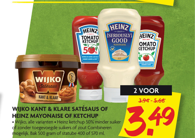 Wijko   satesaus, mayonaise folder aanbieding bij  Dekamarkt - details