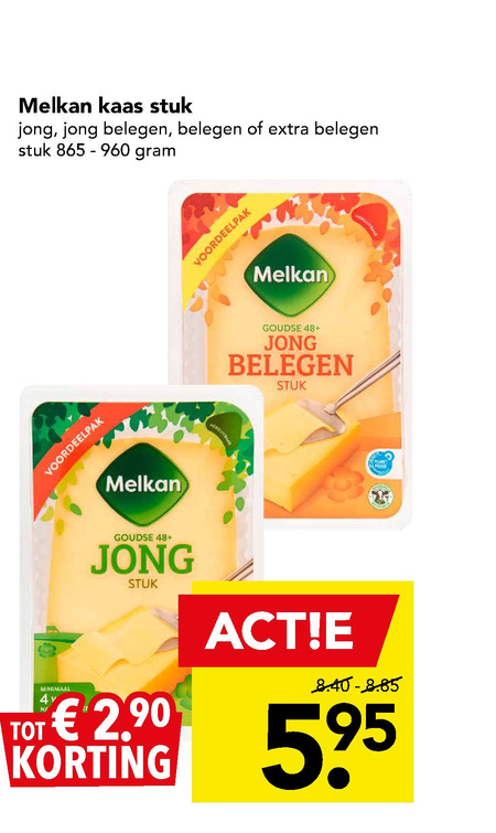 Melkan   kaas folder aanbieding bij  Deen - details