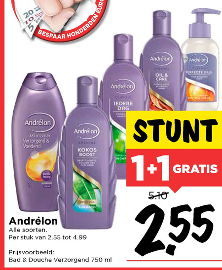 Andrelon   shampoo, conditioner folder aanbieding bij  Vomar - details