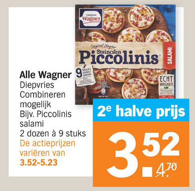 Wagner   diepvriespizza folder aanbieding bij  Albert Heijn - details