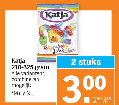 Katja   snoep, drop folder aanbieding bij  Albert Heijn - details