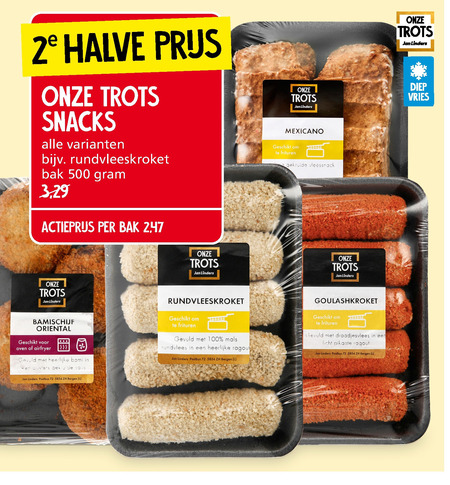 Jan Linders Huismerk   kroket, snack folder aanbieding bij  Jan Linders - details