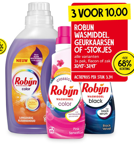 Robijn   wasmiddel folder aanbieding bij  Jan Linders - details