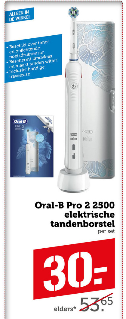 Braun Oral-B   electrische tandenborstel folder aanbieding bij  Coop - details