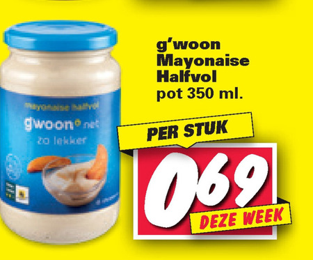 Gwoon   mayonaise folder aanbieding bij  Nettorama - details