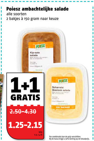 Poiesz Huismerk   salade folder aanbieding bij  Poiesz - details