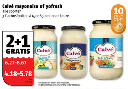 Calve   mayonaise folder aanbieding bij  Poiesz - details