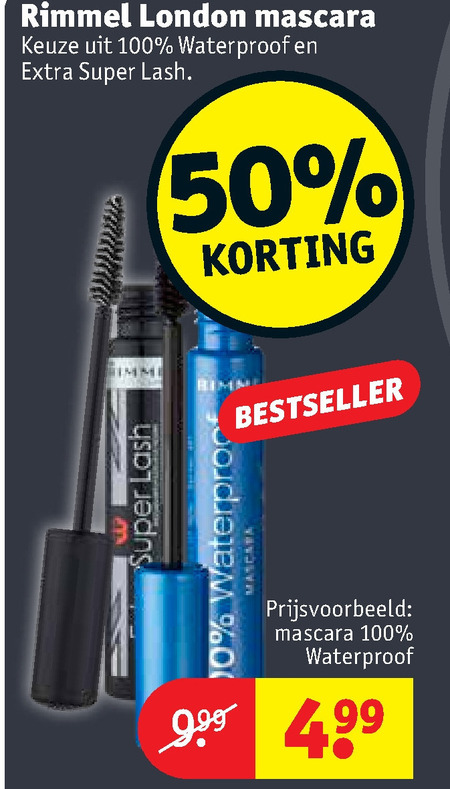 Rimmel   mascara folder aanbieding bij  Kruidvat - details