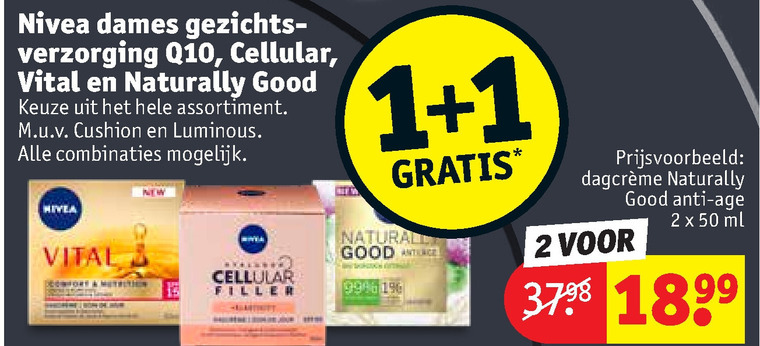 Nivea   gezichtsverzorging folder aanbieding bij  Kruidvat - details