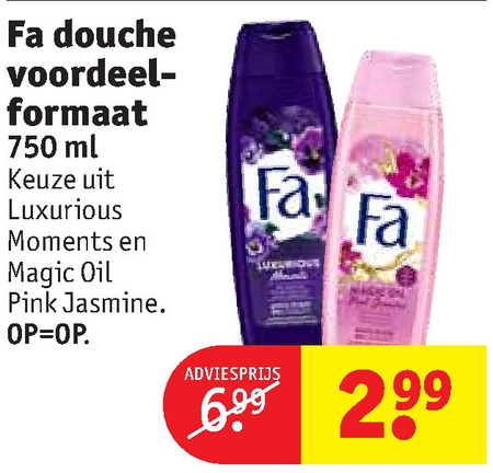 Fa   douchegel folder aanbieding bij  Kruidvat - details