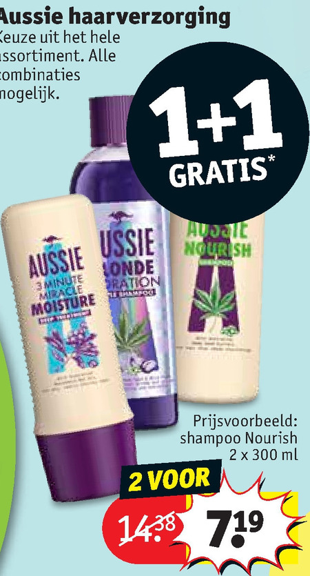 Aussie   haarverzorging, conditioner folder aanbieding bij  Kruidvat - details