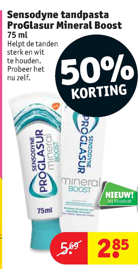 Sensodyne   tandpasta folder aanbieding bij  Kruidvat - details