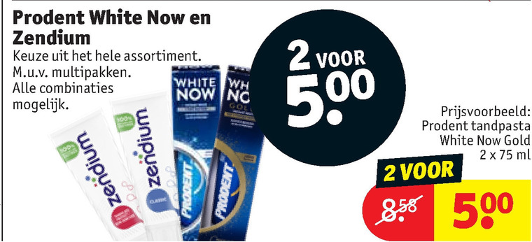 Prodent   tandpasta folder aanbieding bij  Kruidvat - details