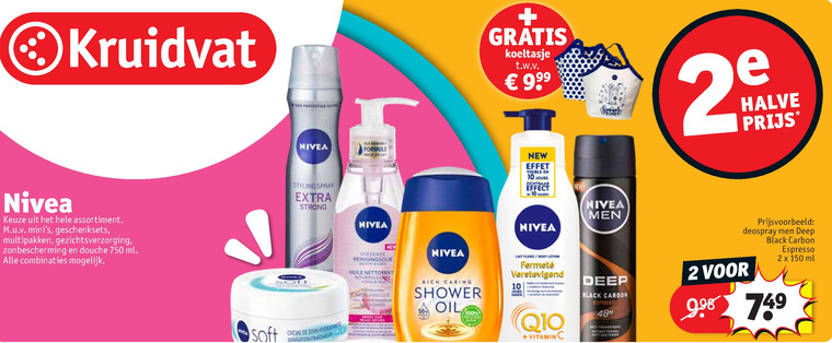 Nivea   douchegel, gezichtsverzorging folder aanbieding bij  Kruidvat - details