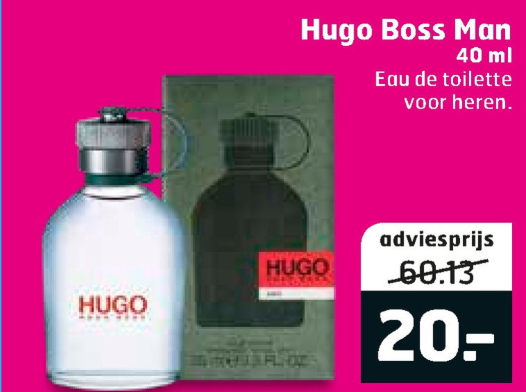 Hugo Boss   eau de toilette folder aanbieding bij  Trekpleister - details