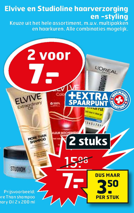 Elvive   conditioner, haarverzorging folder aanbieding bij  Trekpleister - details